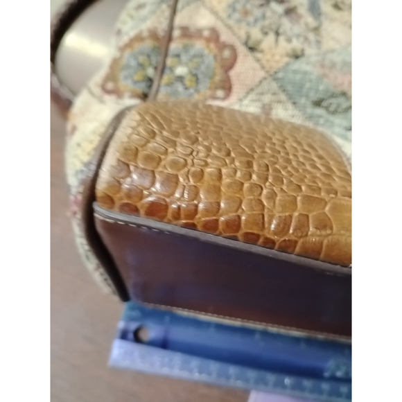 Vtg Coldwater Creek Purse Handbag Floral Tapestry Boho - Picture 15 of 16